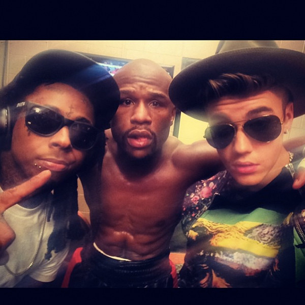 Justin Bieber, Floyd Mayweather Justin Bieber, Floyd Mayweather